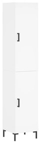 3198785 vidaXL Dulap înalt, alb, 34,5x34x180 cm, lemn prelucrat