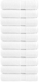 vidaXL Prosoape mâini premium SOLUND 10 buc alb 50x100cm 600gsm