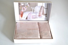 Set prosop și prosop de corp GRANT, 2 buc Roz / Pink Set (prosop 50x100cm, prosop de corp 75x150cm)