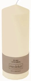 Lumânare Eco candles by Ego dekor Top, durată ardere 50 h, crem