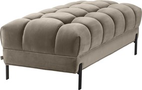 Bancheta eleganta design LUX Sienna, catifea greige 113389 HZ