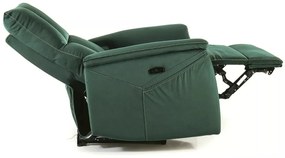 Fotoliu recliner cu functie de masaj Neptun M velvet verde Blu78