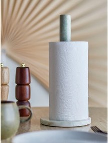 Suport orizontal pentru prosoape de bucătărie din hârtie verde deschis din marmură ø 15 cm Emy – Bloomingville