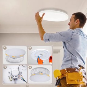 Brilagi - Plafonieră LED MILKY WAY LED/24W/230V 3000/4000/6500K Ø 38 cm