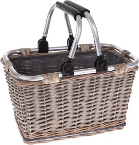 Coș picnic din răchită cu mânere metalice Dakls Sono