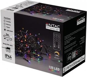 Instalatie exterior 120 LED Colorat 9m cu telecomandÄƒ IP44 Entac