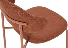 Scaune de dining teracotă 4 buc. Adriel – Marckeric