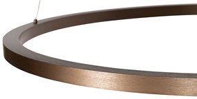 Lampă suspendată bronz 80 cm incl. LED cu 3 trepte de intensitate luminoasă - Girello