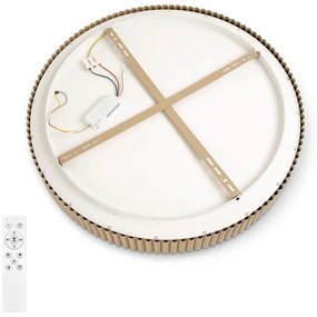 Brilagi - Plafonieră LED dimabilă FALCON MODERN, 54W, 230V, 60 cm, bej + telecomandă