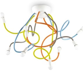 Lustră pe tijă Ideal Lux MULTIFLEX 8xE14/28W/230V