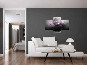 Tabloul cu bile roz (90x60 cm)