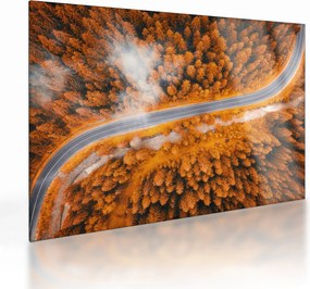 Tablou pe sticlă - Strada montană (70x50 cm)