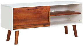 vidaXL Comodă TV, 110x35x50 cm, lemn masiv de acacia și MDF