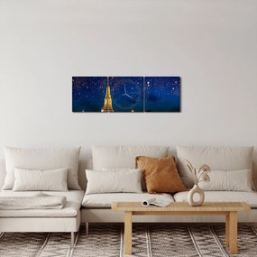 Tablou - Lampioane norocului, Bangkok (cu ceas) (90x30 cm)