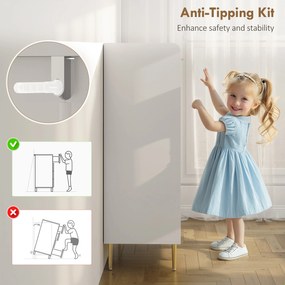 HOMCOM Scarpiera Salvaspazio pentru 24 de Perechi de Încălțăminte cu 3 Rafturi Detașabile și Raft Inferior | Aosom Romania