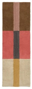 Covor tip traversă țesut manual din lână 80x230 cm Chroma Spiced Coral – Lorena Canals