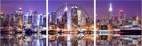 Tablou - Manhattan (cu ceas) (90x30 cm)
