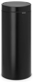 Cos de gunoi Brabantia Touch Bin New 650008, 30 L, Inchidere silentioasa si lina, Negru mat