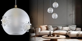 Lustra LUX decorativ fulgi de zapada din cristal SNOWFLAKE 02A-SB