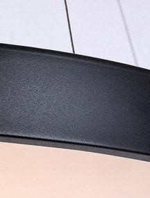 Lustra suspendata LED Tesia 40cm, negru