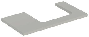 Blat pentru lavoar Geberit One cu decupaj in dreapta greige mat 90 cm