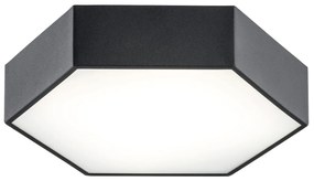 Plafoniera LED moderna design hexagonal ARIZONA 22,5W negru