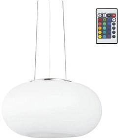 Eglo 75354 - LED RGB Lustră OPTICA-C 2xE27/7,5W/230V