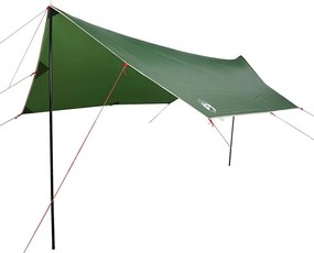 vidaXL Prelată de camping, verde, 460x305x210 cm, impermeabilă