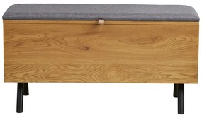 Cufăr în culoare naturală cu aspect de lemn de stejar 92x48x33 cm Barco – House Nordic