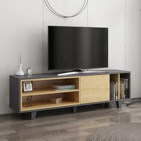 Comoda TV Rosmar - Antracit, Oak