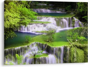 Tablou - Cascada Huay Mae Khamin, Kanchanaburi, Thailanda (70x50 cm)