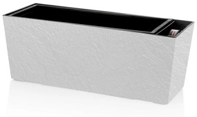 Ghiveci cu auto-irigare Flower Lover Supreme Stonealb, 50 cm, 50 cm