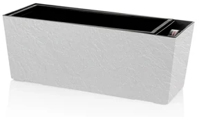 Ghiveci cu auto-irigare Flower Lover Supreme Stonealb, 50 cm, 50 cm