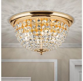 Plafonieră de cristal Orion DLU 1840/47 PLAFOND 6xE27/40W/230V d. 47 cm auriu