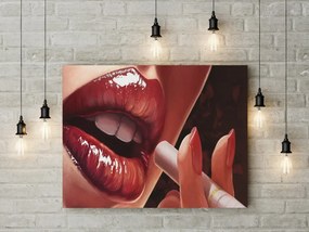 Tablou canvas Smoking Lips 120x80 cm