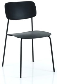 Scaune de dining negre 2 buc. Primary - Tomasucci