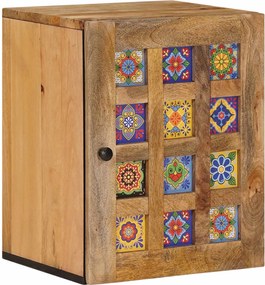 vidaXL Dulap Suspendat pentru Baie cu ușă natural 38 x 33,5 x 48 cm