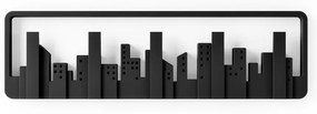 Cuier de perete negru din plastic Skyline – Umbra