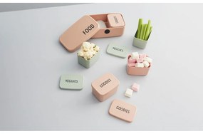 Cutie pentru gustare Design Letters Veggies, 8,2 x 6,8 cm, verde deschis