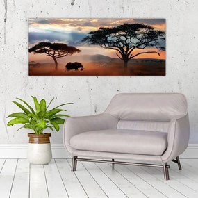 Tablou - Parcul Național Serengeti, Tanzania, Africa (120x50 cm)