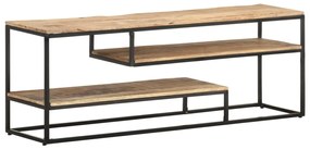 vidaXL Comodă TV, 130 x 30 x 45 cm, lemn de mango nefinisat