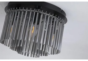 Searchlight 55620-320SM - Plafonieră SWIZZLE 5xE14/60W/230V Ø32 cm fumurie