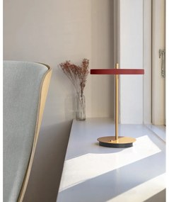 Veioză roșie LED cu intensitate reglabilă cu abajur din metal (înălțime 31 cm) Asteria Move – UMAGE