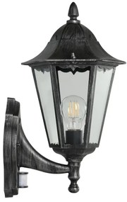 Eglo 93458 - Corp de iluminat perete exterior cu senzor NAVEDO 1xE27/60W/230V