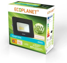 Proiector LED Ecoplanet, Slim Tablet SMD, IP65 10W (70W), 900LM, 220V, lumina rece 6500k Lumina rece - 6500K
