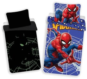 Lenjerie de pat Spiderman - luminează