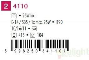 Veioza, lampa decorativa H-41,5cm Marshal 4110 RX