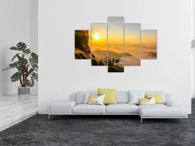 Tablou - Ceața de dimineață în vale (150x105 cm)