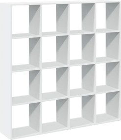 vidaXL Bibliotecă, alb, 137,5x29x137,5 cm, lemn prelucrat