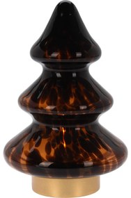 Lampa de masa de Craciun, brad din sticla, 20 cm